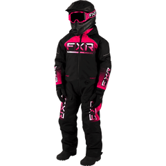 [Color:::Black-Fuchsia Fade] FXR Youth Recruit Monosuit